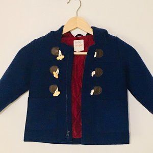 Kid's Cat & Jack Toddler Duffle Coat in Navy Size 2T